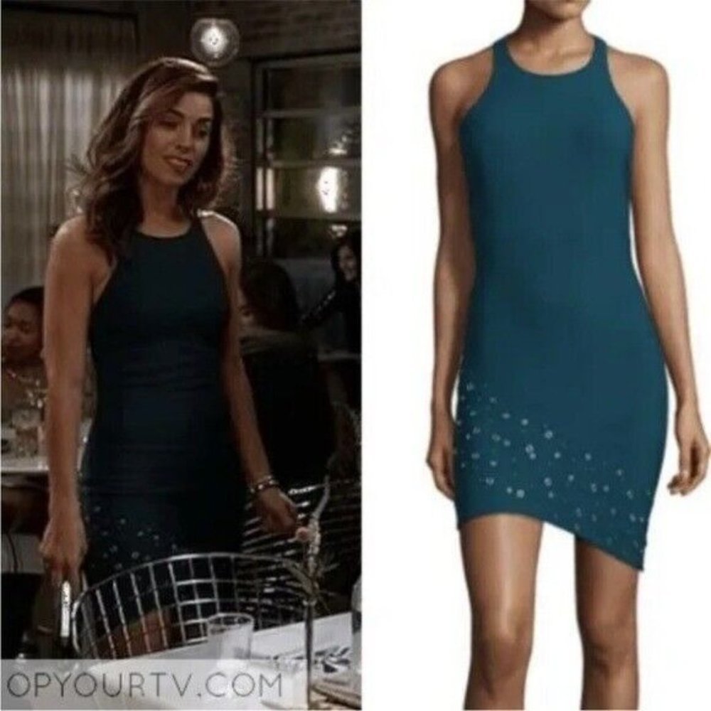 ELIZABETH and James Gali Grommet Asymtric Dress sz 4 Retail $395 - Picture 2 of 9